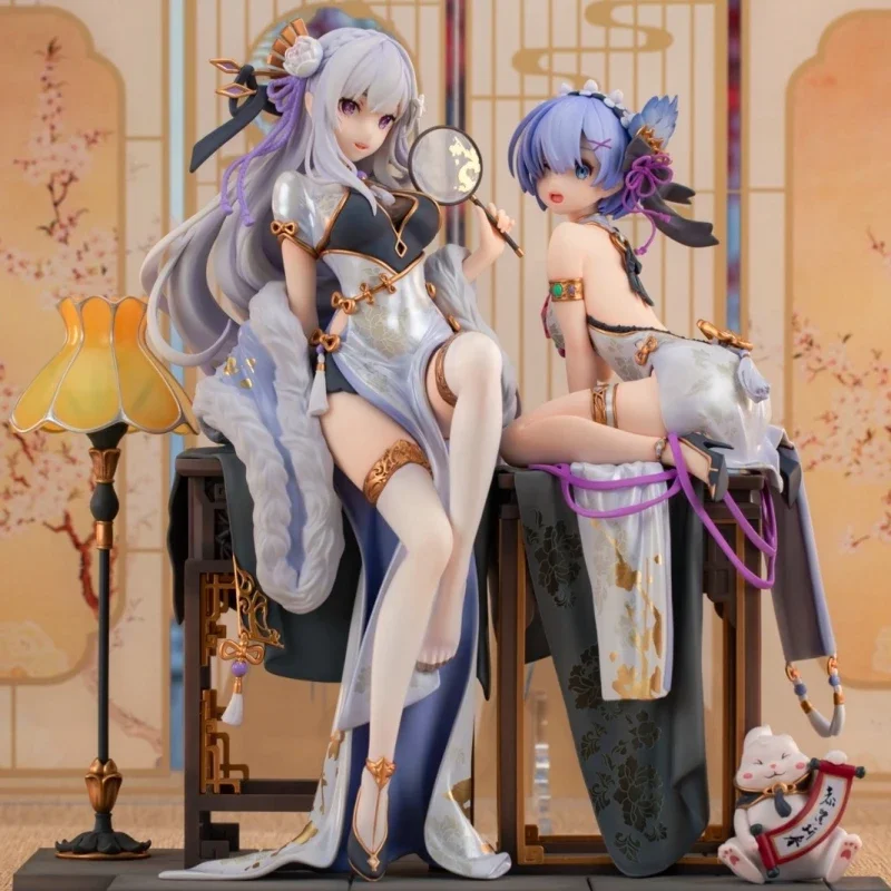 

23cm Re:life In A Different World From Zero Emilia Anime Figures Emilia Rem Action Figures Pvc Model Ornamen Toys Doll Gifts