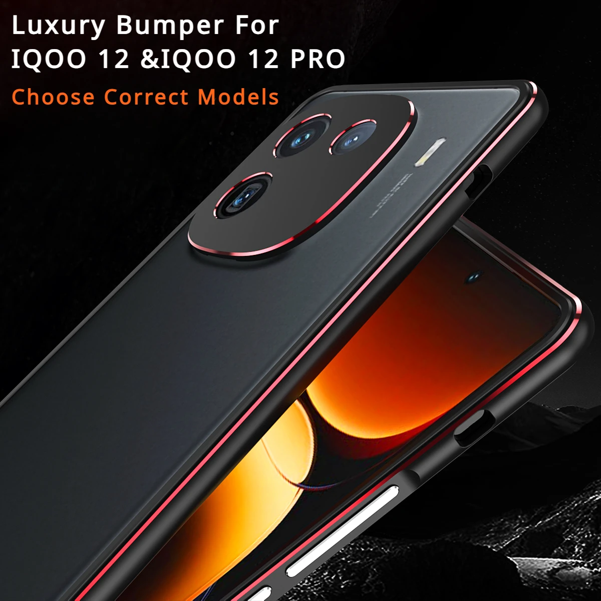 Роскошный красочный металлический бампер iQOO12 iQOO 12 PRO для Vivo iQOO12 Pro iQOO 12 + защита для объектива камеры
Роскошный красочный металлический бампер iQOO12 iQOO 12 PRO для Vivo iQOO12 Pro iQOO 12 + защита для объектива камеры