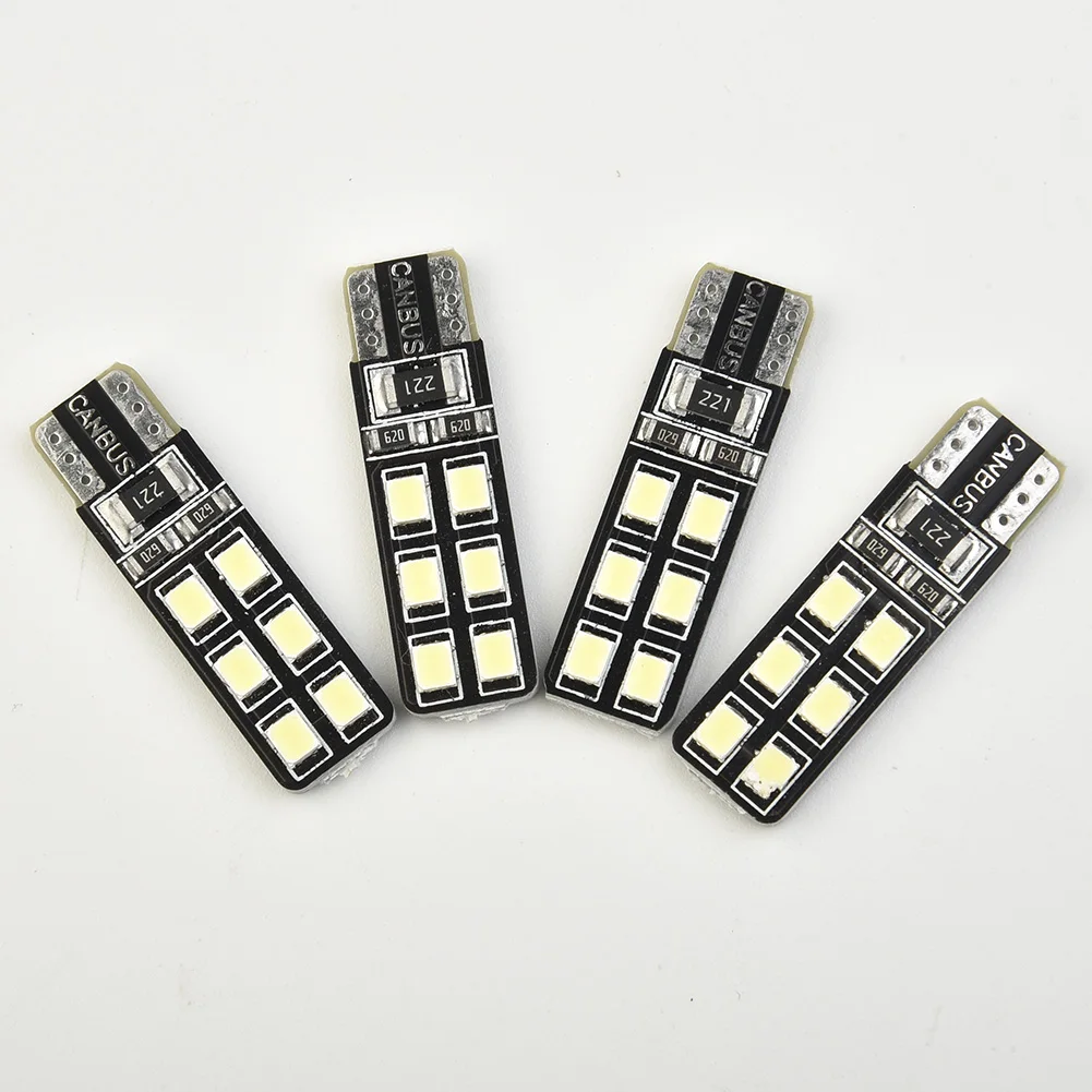 

4x Error Free Eyebrow Eyelid Light Bulb For Mercedes-Benz W204 C300 C350 White 12-SMD T10 158 164 168 2825 W5W LED Bulb