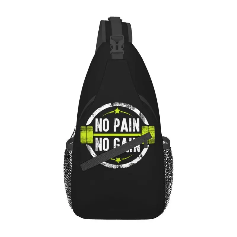 No Pain No Gain Sling Chest Crossbody Bag Men Cool Bodybuilding Fitness Gym Shoulder Backpack for Hiking
No Pain No Gain Sling Chest Crossbody Bag Men Cool Bodybuilding Fitness Gym Shoulder Backpack for Hiking