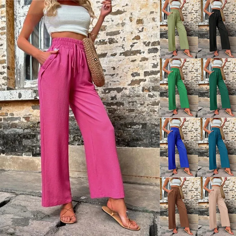2023 Autumn/winter Leisure Fashion Hot Selling Women's New Casual Pants Elastic High Waist Loose Pants Women
2023 Autumn/winter Leisure Fashion Hot Selling Women's New Casual Pants Elastic High Waist Loose Pants Women