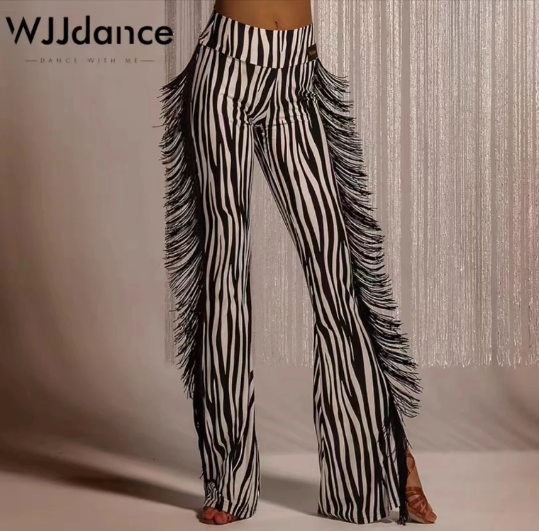 Adult Women Latin Dance Fringed Trousers Ladies Modern Ballroom Dancing Long Pants Dancewear Performance Costumes
Adult Women Latin Dance Fringed Trousers Ladies Modern Ballroom Dancing Long Pants Dancewear Performance Costumes