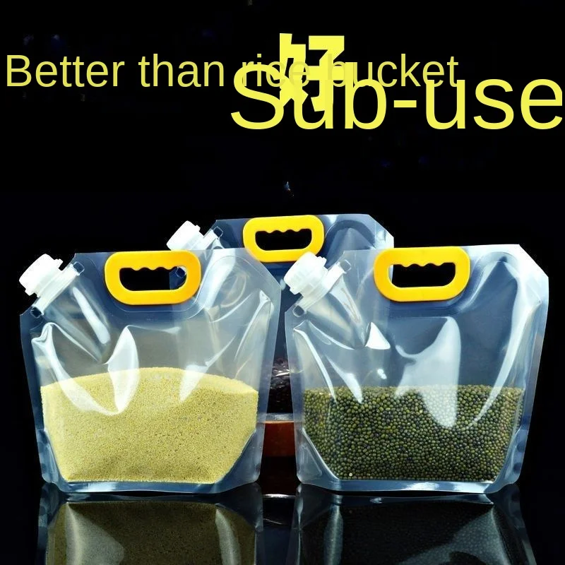 Household Cereals Sealed Storage Bag Food Grade Fresh Rice Bag Portable Nozzle Bag Packing Bags
Household Cereals Sealed Storage Bag Food Grade Fresh Rice Bag Portable Nozzle Bag Packing Bags