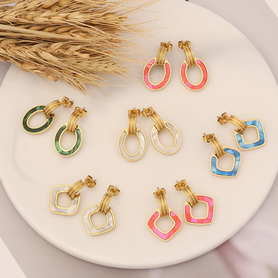 New in Personalized Geometric Stainless Steel Earrings for Women Temperament Korean Fashion Earrings Ins Trend Jewelry 2023
New in Personalized Geometric Stainless Steel Earrings for Women Temperament Korean Fashion Earrings Ins Trend Jewelry 2023