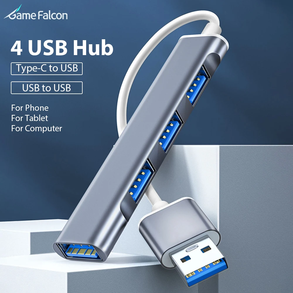 4 Port USB Hub Type C To USB OTG For Apple Ipad Android Tablet Phone Laptops Adapter For Xiaomi Lenovo Macbook Pro Accessories
4 Port USB Hub Type C To USB OTG For Apple Ipad Android Tablet Phone Laptops Adapter For Xiaomi Lenovo Macbook Pro Accessories
