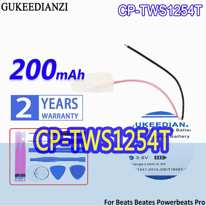 High Capacity GUKEEDIANZI Battery CP-TWS1254T CPTWS1254T 200mAh For Beats Powerbeats Pro Wireless PB4 Bluetooth Earphone Bateria
High Capacity GUKEEDIANZI Battery CP-TWS1254T CPTWS1254T 200mAh For Beats Powerbeats Pro Wireless PB4 Bluetooth Earphone Bateria