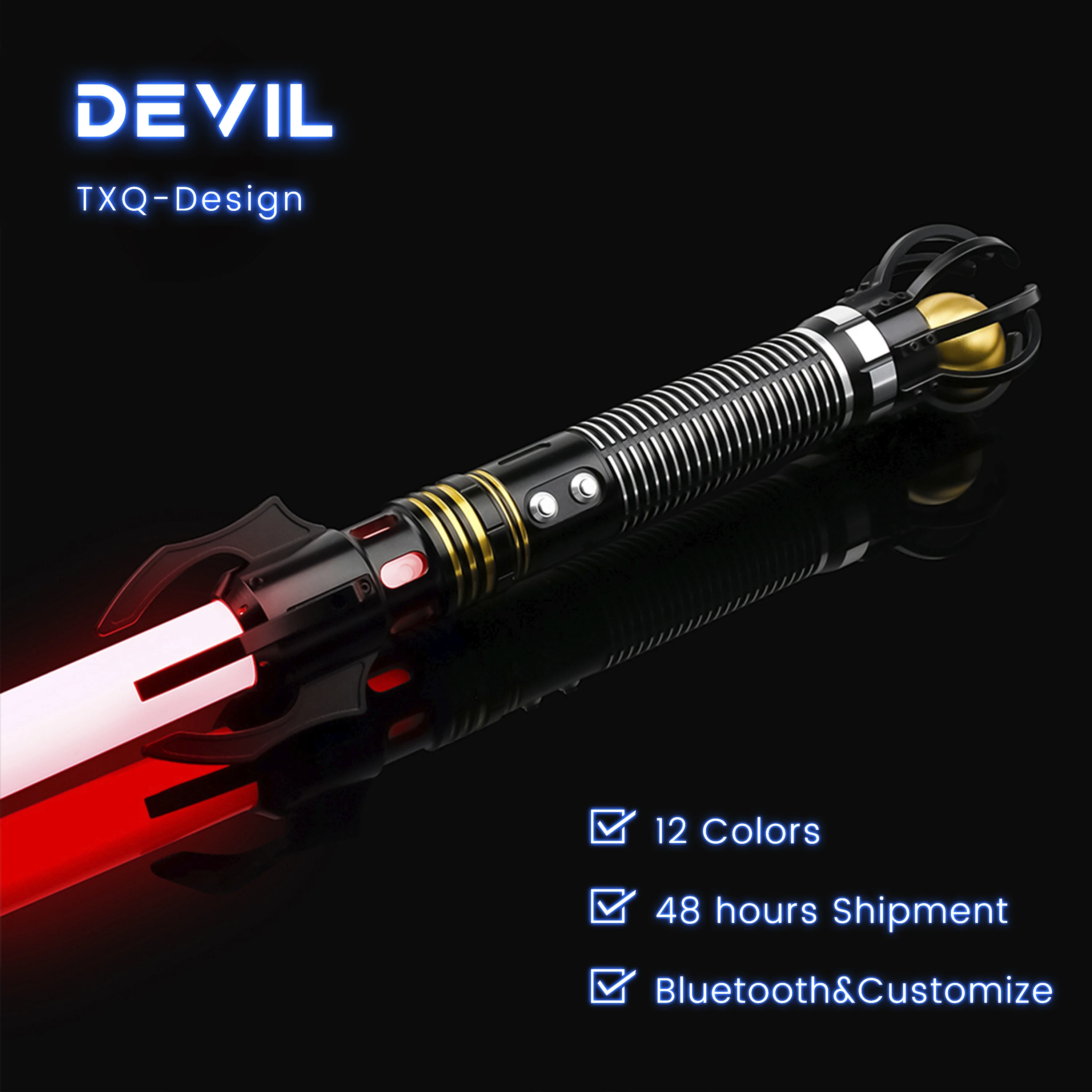 TXQSABER New Devil Heavy Dueling Lightsaber Smooth Swing Metal Hilt RGB SNV4 Proffie Light Sword Led Blade FOC Blaster Laser
TXQSABER New Devil Heavy Dueling Lightsaber Smooth Swing Metal Hilt RGB SNV4 Proffie Light Sword Led Blade FOC Blaster Laser