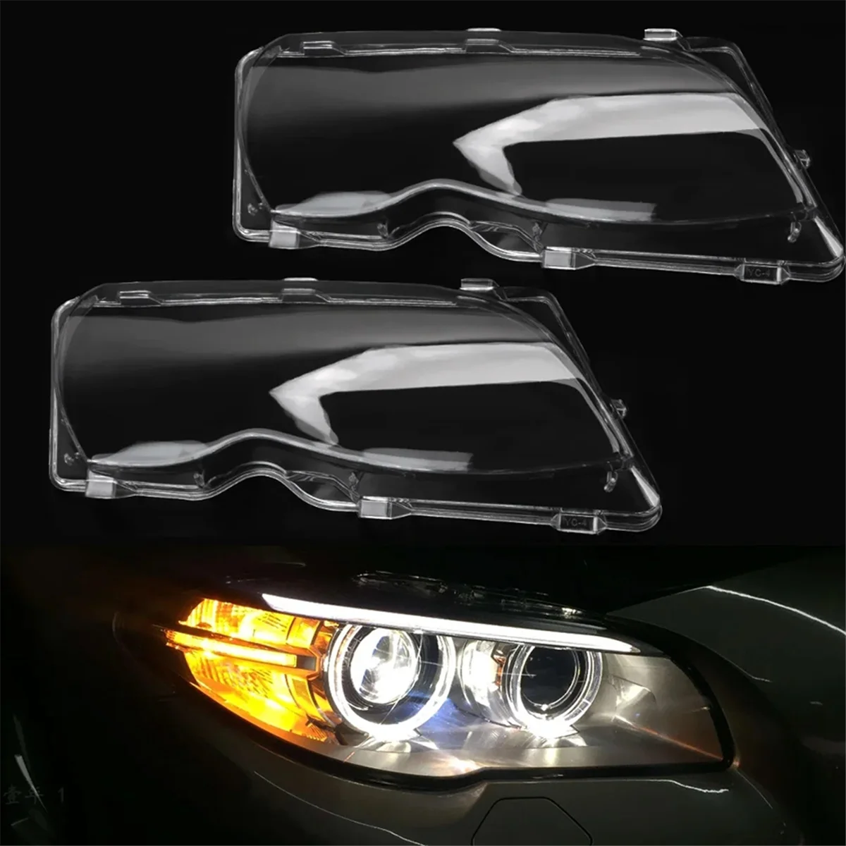 

Car Front Headlight Lens Cover Head Light Lampshade for BMW 3 Series E46 4 Door 2002-2005 Headlight Housing
