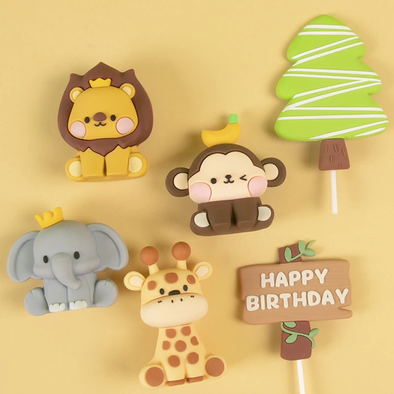 Animals Theme Cake Decoration Giraffe Monkey Elephant Jungle Cake Toppers Kids Birthday Party Baby Shower Decoration Supplies
Animals Theme Cake Decoration Giraffe Monkey Elephant Jungle Cake Toppers Kids Birthday Party Baby Shower Decoration Supplies