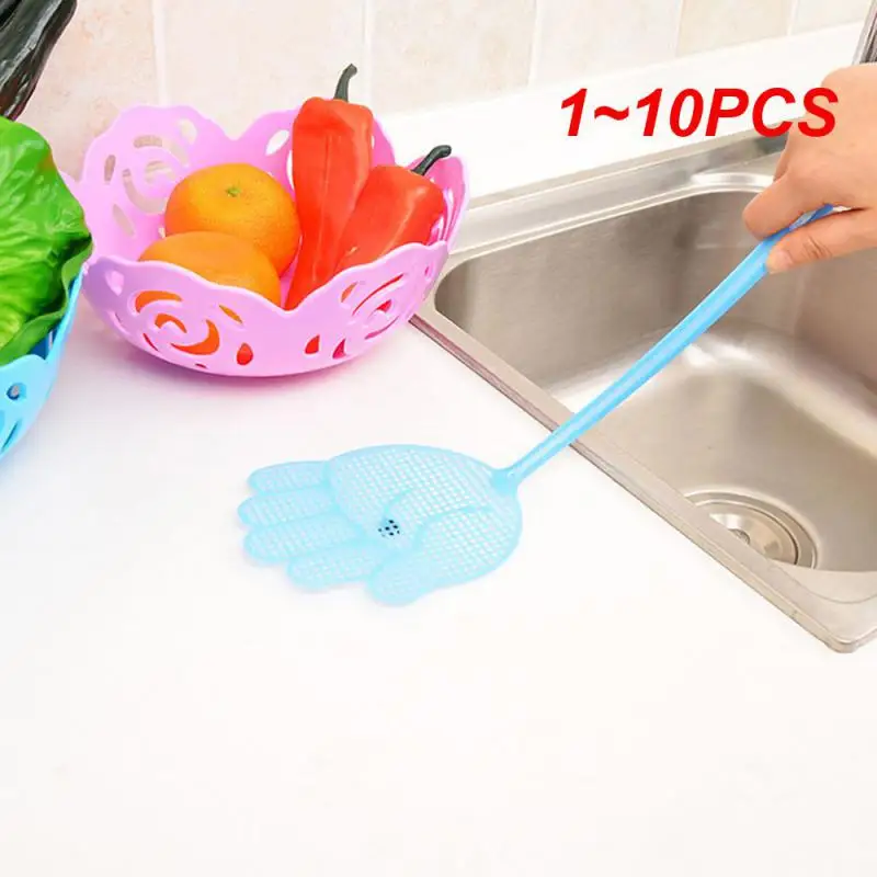 

1~10PCS Palm Shaped Fly Swatter Plastic Fly Swatters Mosquito Pest Control Insect Killer Home Kitchen Accessories Random Color