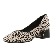 Spring 2022 Low-Cut Leopard Print Chunky Heel Square Toe Shoes Fairy Style Wanwan Style Shoes Women's Soft Leather Shoes
Spring 2022 Low-Cut Leopard Print Chunky Heel Square Toe Shoes Fairy Style Wanwan Style Shoes Women's Soft Leather Shoes
