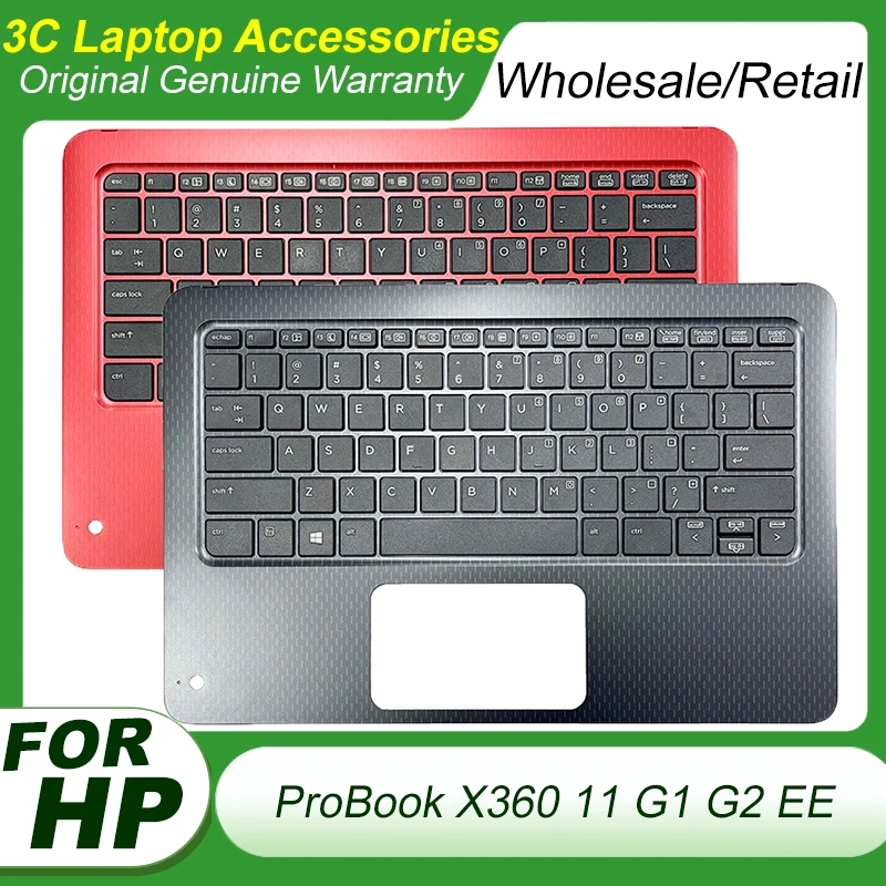 

Original Laptop US Keyboard HP ProBook X360 11 G1 G2 EE Top Case Palmrest Upper Cover Notebook Keyboard 918554-001 918555-001