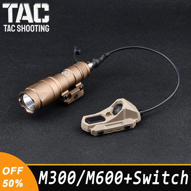 WADSN M300 M600 Tactical Flashlight With Dual Function Pressure Switch Hunting Airsoft Accessory Fit M-lok Keymod 20mm Rail
WADSN M300 M600 Tactical Flashlight With Dual Function Pressure Switch Hunting Airsoft Accessory Fit M-lok Keymod 20mm Rail