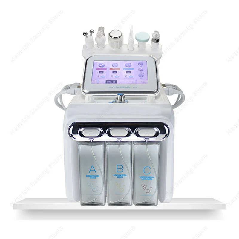 6 in 1 Portable Hydro Dermabrasion Small Bubble Skin Care Water Jet Hydro Diamond Peeling Microdermabrasion Beauty Spa Machine 
6 in 1 Portable Hydro Dermabrasion Small Bubble Skin Care Water Jet Hydro Diamond Peeling Microdermabrasion Beauty Spa Machine