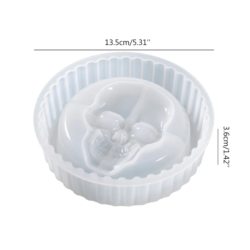 Halloween Skull Ashtray Silicone Mold Skeleton Round Jewelry Storage Box Epoxy Resin Casting Mould for DIY Crafts Party Home a
Halloween Skull Ashtray Silicone Mold Skeleton Round Jewelry Storage Box Epoxy Resin Casting Mould for DIY Crafts Party Home a