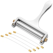 Cheese Slicer, Adjustable Thickness Heavy Cheese Slicers with Wire for Soft & Semi-Hard Cheeses -4 Cutting Wire Included
Cheese Slicer, Adjustable Thickness Heavy Cheese Slicers with Wire for Soft & Semi-Hard Cheeses -4 Cutting Wire Included