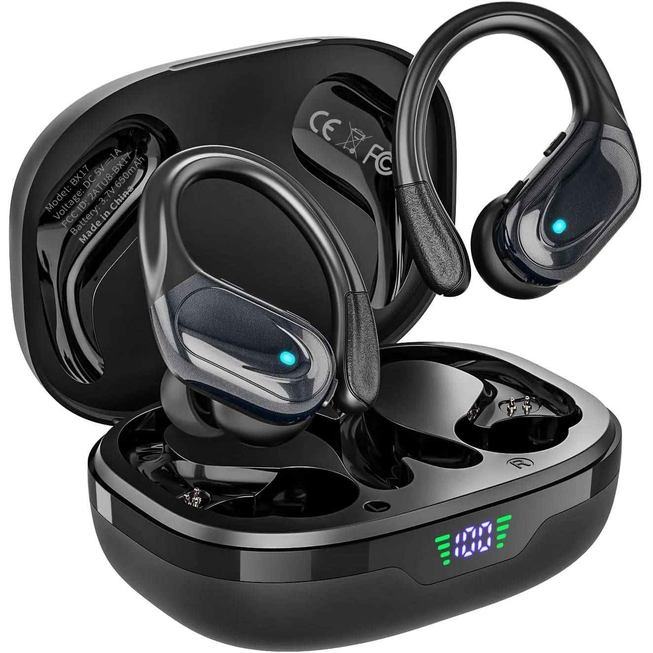 

New BX17 TWS Wireless Headphone Bluetooth 5.3 Earphone Stereo Headsets Mini Earbud Sports Binaural Earphones with Mic for iPhone
