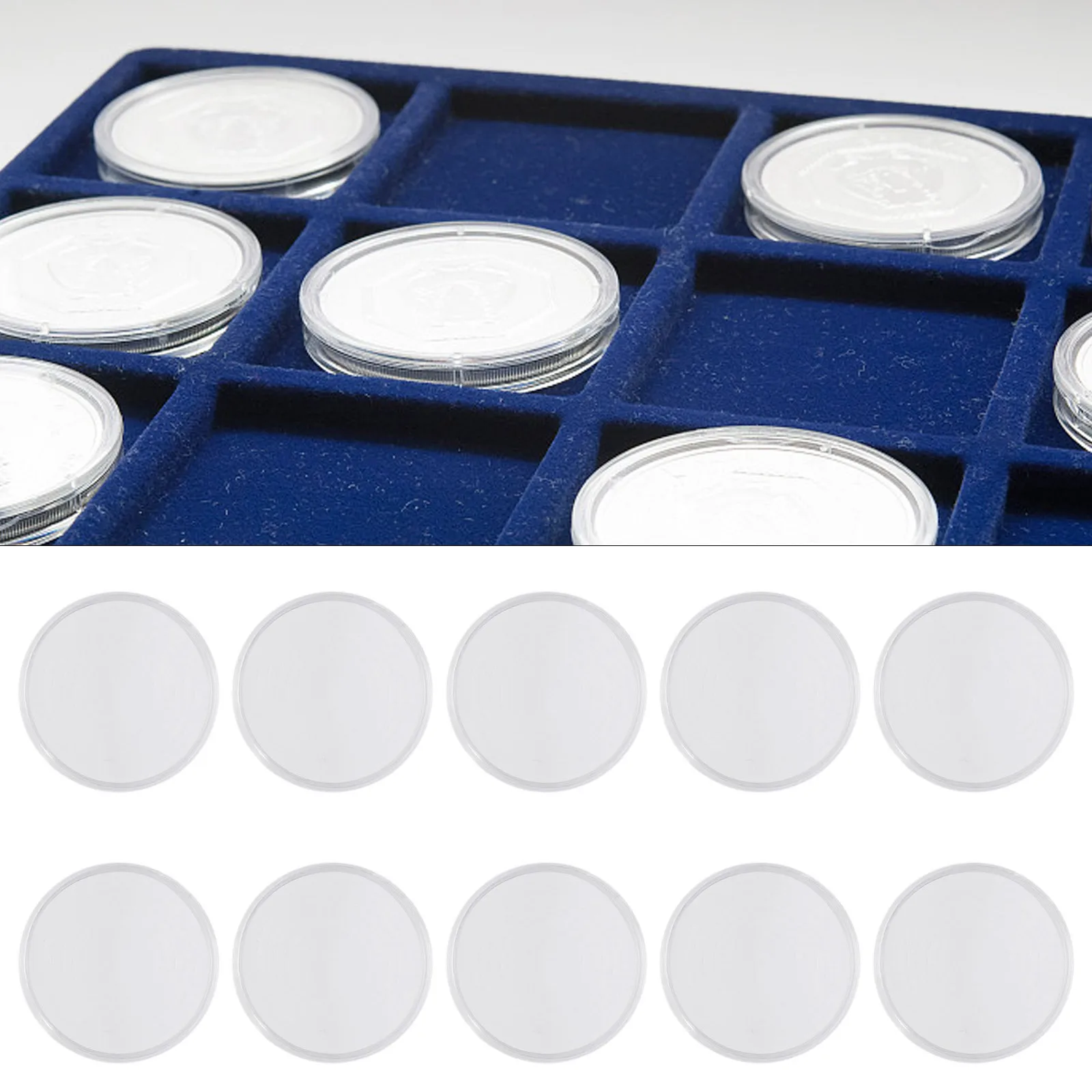 Case Capsule Coin Holder Home Storage 10/25pcs 46mm Case Capsule Coin Collecting Box Coin Holder 18/23/28/33/38mm
Case Capsule Coin Holder Home Storage 10/25pcs 46mm Case Capsule Coin Collecting Box Coin Holder 18/23/28/33/38mm