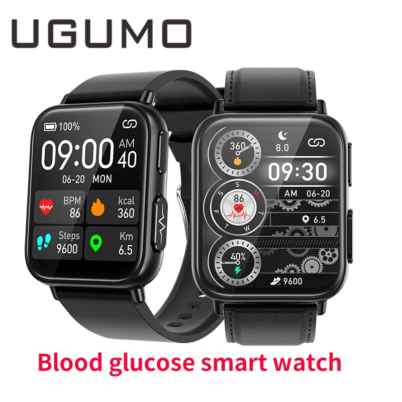 UGUMO ECG+PPG Non-invasive Blood Sugar Smart Watch 1.91inch Heart Rate Blood Pressure Health Monitor Fitness Sports Smartwatch
UGUMO ECG+PPG Non-invasive Blood Sugar Smart Watch 1.91inch Heart Rate Blood Pressure Health Monitor Fitness Sports Smartwatch