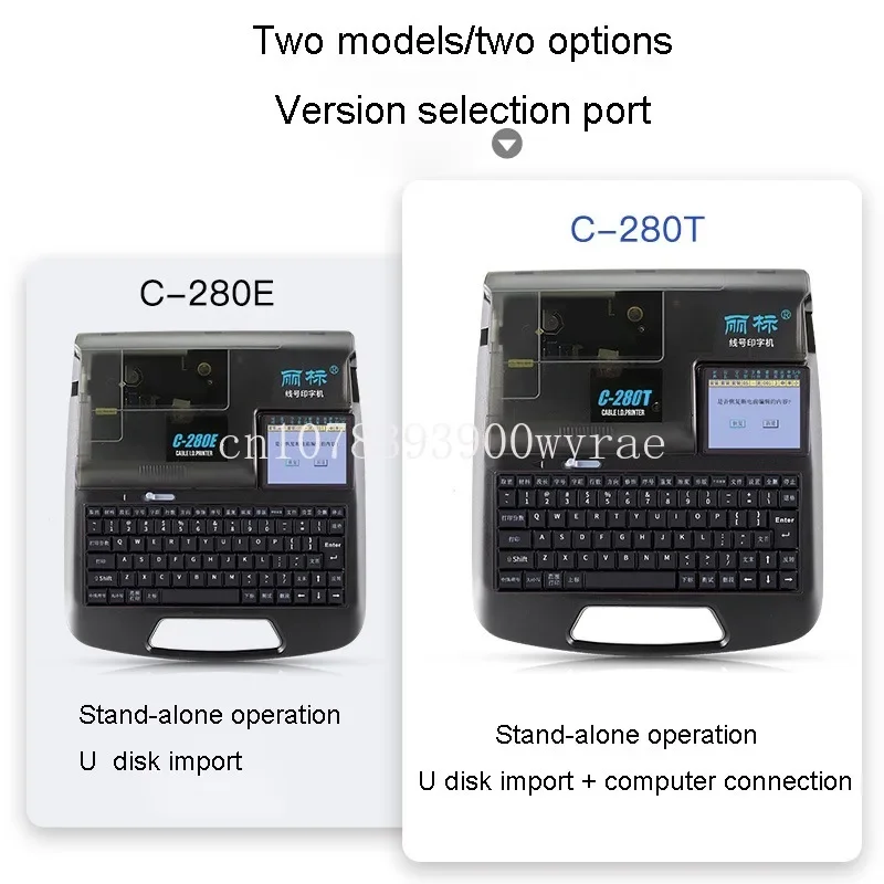 280T Heat Shrinkable Sleeve Numbering Machine Label Printer C-280E Line Number Machine Computer Number Tube Coding Machine
280T Heat Shrinkable Sleeve Numbering Machine Label Printer C-280E Line Number Machine Computer Number Tube Coding Machine