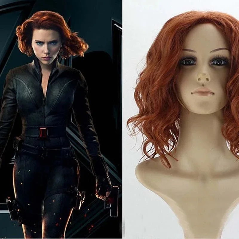 Black Widow Cosplay Wigs Natasha Romanoff Wig Short Curly Mixed Red Brown Heat Resistant Synthetic Hair Free Wig Cap
Black Widow Cosplay Wigs Natasha Romanoff Wig Short Curly Mixed Red Brown Heat Resistant Synthetic Hair Free Wig Cap
