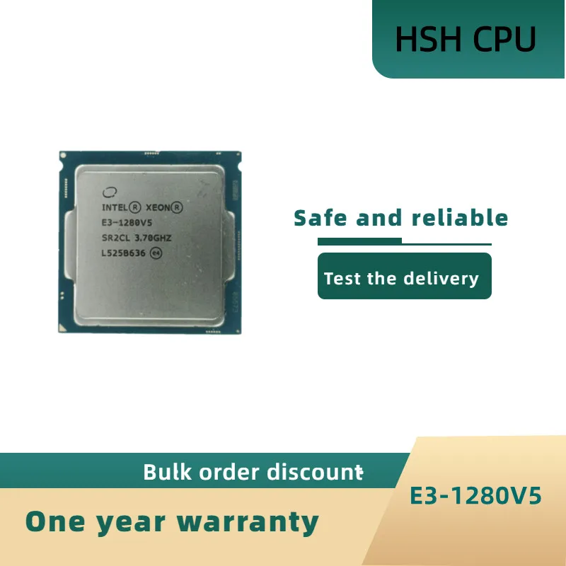 Original Intel Xeon E3-1280V5 CPU 3.70GHz 8M 80W LGA1151 E3-1280 V5 Quad-core E3 1280 V5 processor E3 1280V5 Free shipping
Original Intel Xeon E3-1280V5 CPU 3.70GHz 8M 80W LGA1151 E3-1280 V5 Quad-core E3 1280 V5 processor E3 1280V5 Free shipping