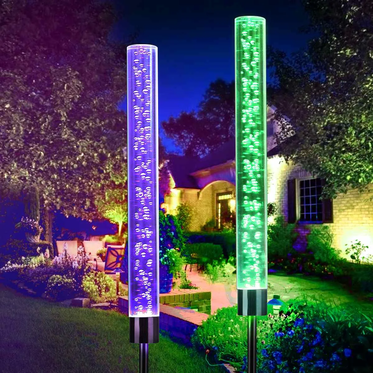 2PCS Automatic Sensor Light Solar Power Lights Bubble RGB LED Light Waterproof Outdoor Lawn Garden Stick Tube Lamp
2PCS Automatic Sensor Light Solar Power Lights Bubble RGB LED Light Waterproof Outdoor Lawn Garden Stick Tube Lamp