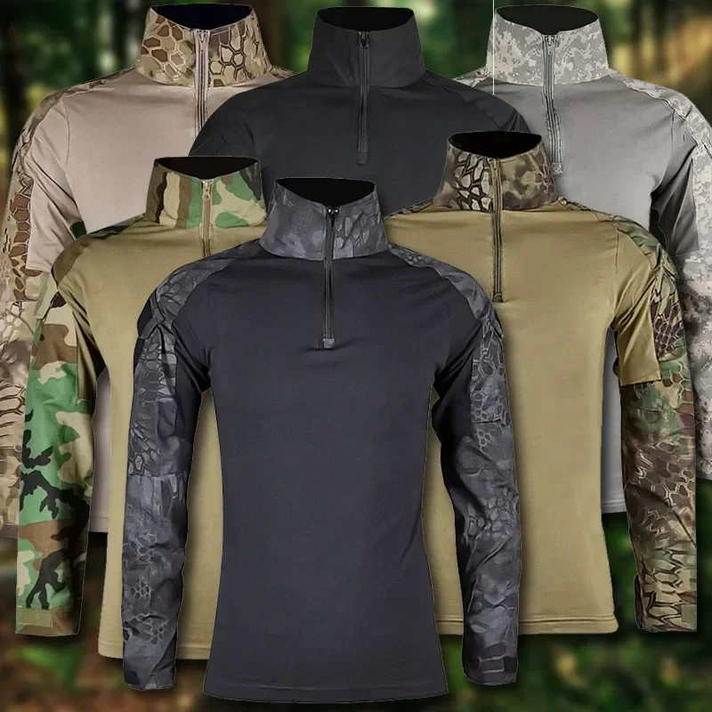 Men T Shirt Breathable Softair Uniform Tactical Shirt CP Camouflage Tactical Shirt Long Sleeve
Men T Shirt Breathable Softair Uniform Tactical Shirt CP Camouflage Tactical Shirt Long Sleeve