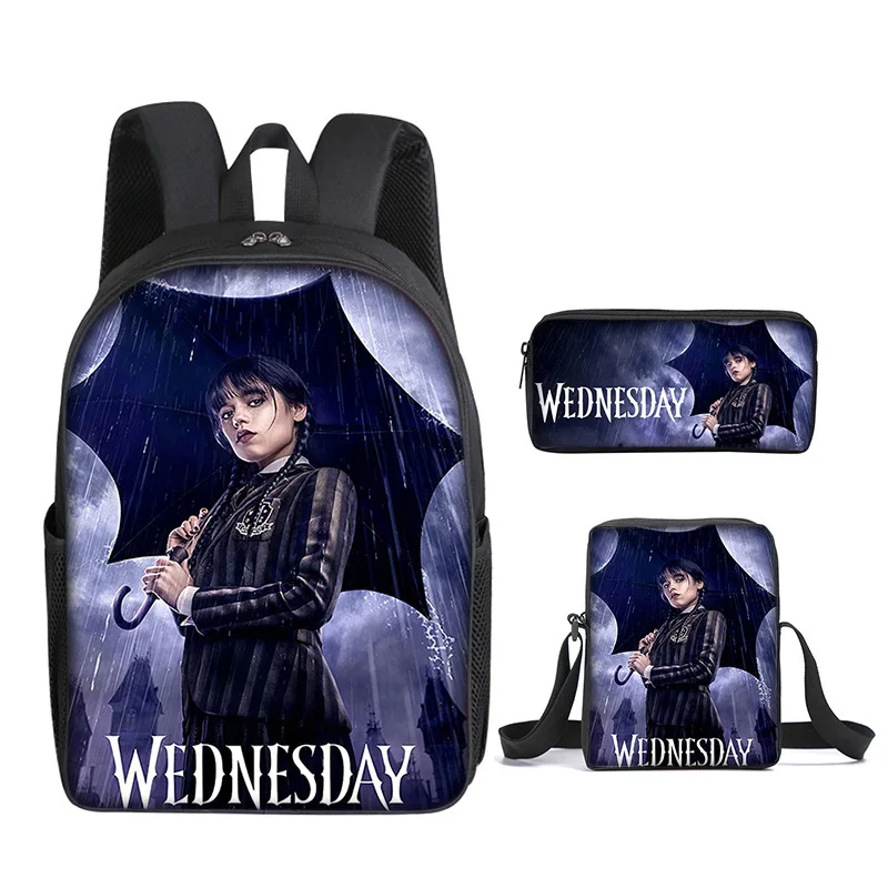 3PC-SET New Wednesday Addams Schoolbag Adams Wednesday Elementary School Students Backpack Anime Cartoon School Bag Mochila
3PC-SET New Wednesday Addams Schoolbag Adams Wednesday Elementary School Students Backpack Anime Cartoon School Bag Mochila