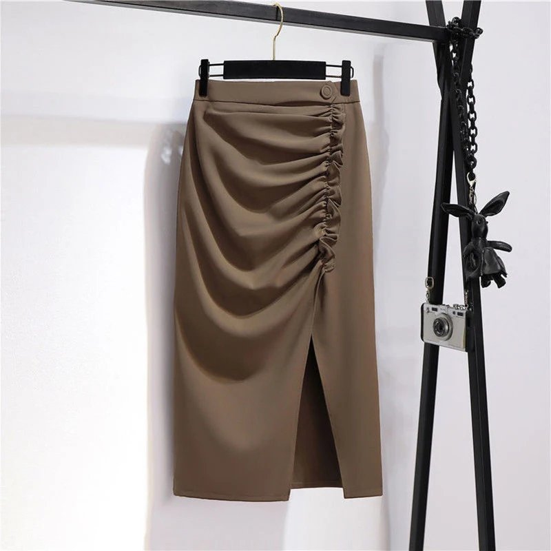 2023 New Spring Autumn Fashion Women Skirts High Waist Slim Split Fold Wrap Hip Skirts Office Lady Fit A-Line Mid-Calf Skirts
2023 New Spring Autumn Fashion Women Skirts High Waist Slim Split Fold Wrap Hip Skirts Office Lady Fit A-Line Mid-Calf Skirts