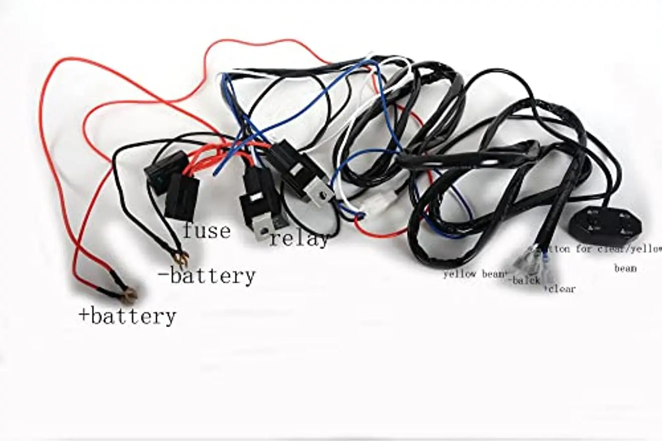 400w Wiring Harness Kit 12V On Off Switch Power for LED Light Bar Double Color High Low Beam LED Work Light Driving Fog Lights
400w Wiring Harness Kit 12V On Off Switch Power for LED Light Bar Double Color High Low Beam LED Work Light Driving Fog Lights