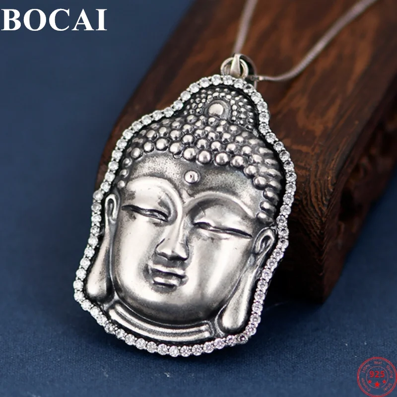 BOCAI S925 Sterling Silver Pendants for Women Men New Fashion Tathagata Buddha Head Can be Opened Amulet Jewelry Free Shipping
BOCAI S925 Sterling Silver Pendants for Women Men New Fashion Tathagata Buddha Head Can be Opened Amulet Jewelry Free Shipping