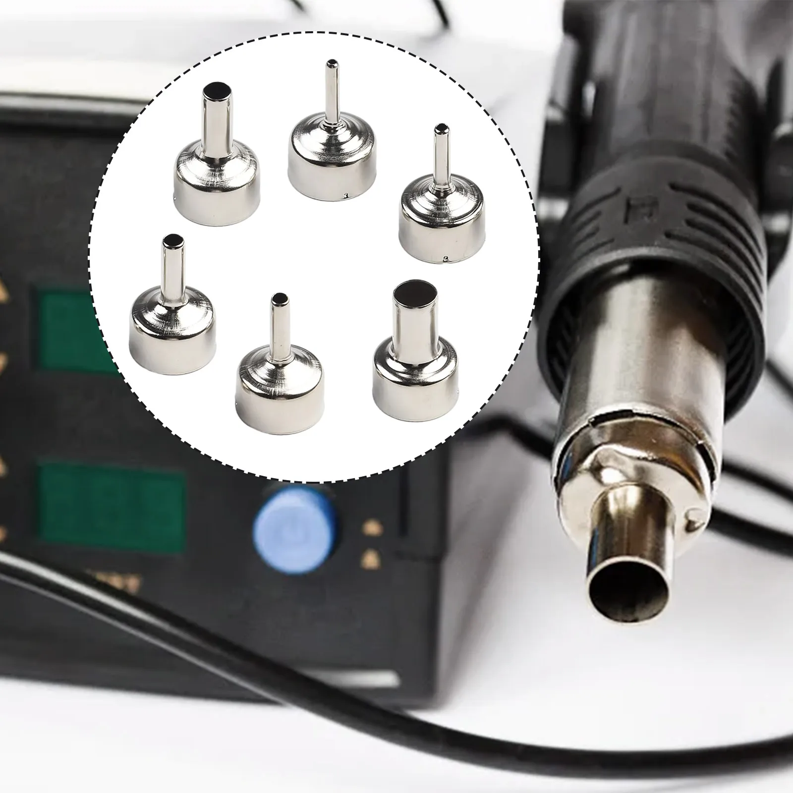 6pcs Universal Welding Nozzles For 858D+ 8586 Soldering Station Hot Air Gun Welding Nozzle 3mm 4mm 5mm 6mm 8mm 12mm
6pcs Universal Welding Nozzles For 858D+ 8586 Soldering Station Hot Air Gun Welding Nozzle 3mm 4mm 5mm 6mm 8mm 12mm