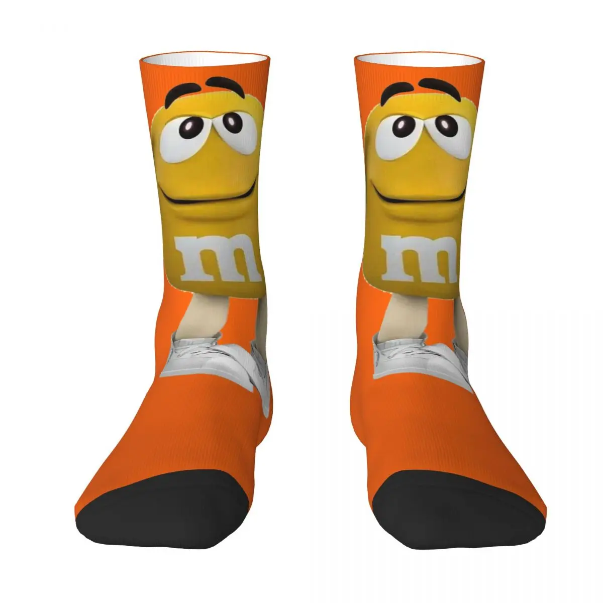 

Yellow M Beans 2 Unisex Winter Socks Hiking Happy Socks Street Style Crazy Sock