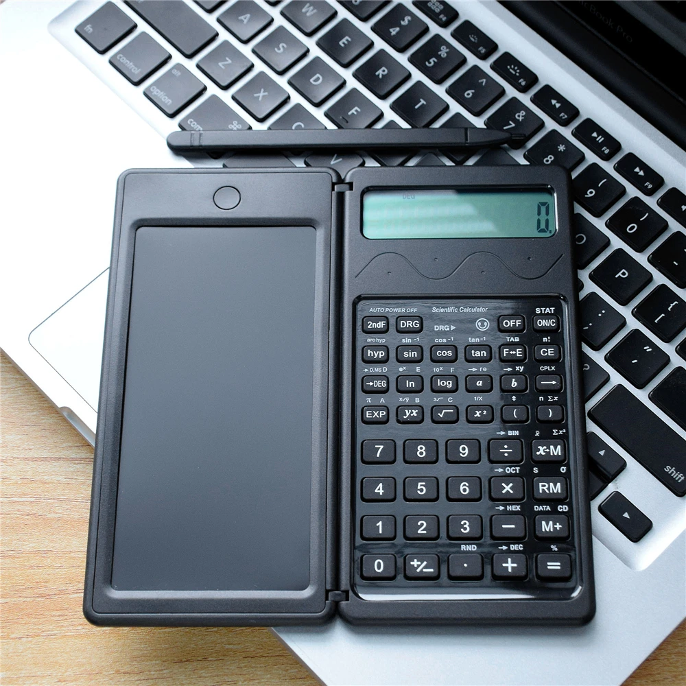 Calculator Fold Science Function Calculator Writing Pad with Liquid Crystal Writing Pad Student Drawing Pad Study and Work
Calculator Fold Science Function Calculator Writing Pad with Liquid Crystal Writing Pad Student Drawing Pad Study and Work