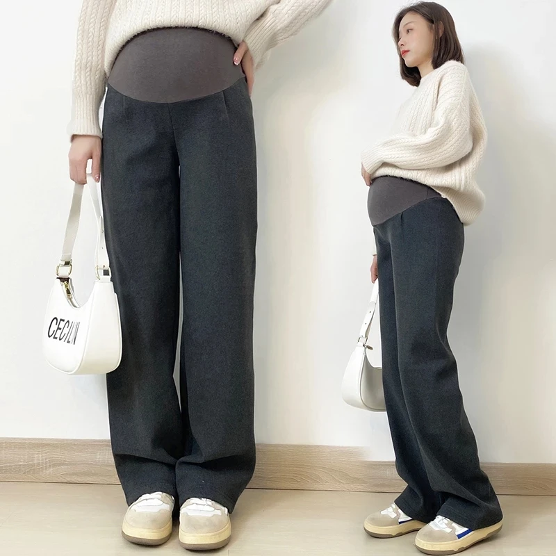 Autumn Winter Thermal Warm Thin Velvet Maternity Pants Wide Leg Loose Clothes for Pregnant Women Pregnancy Long Trousers
Autumn Winter Thermal Warm Thin Velvet Maternity Pants Wide Leg Loose Clothes for Pregnant Women Pregnancy Long Trousers