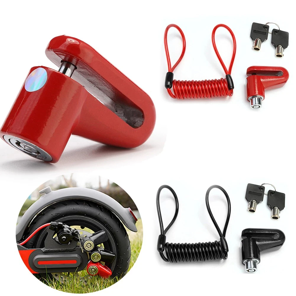 Anti-theft Disc Brake Lock Electric Scooter Bicycle Motorcycle Wheel Security Lock with Reminder Cable Key Cycling Accessories
Anti-theft Disc Brake Lock Electric Scooter Bicycle Motorcycle Wheel Security Lock with Reminder Cable Key Cycling Accessories
