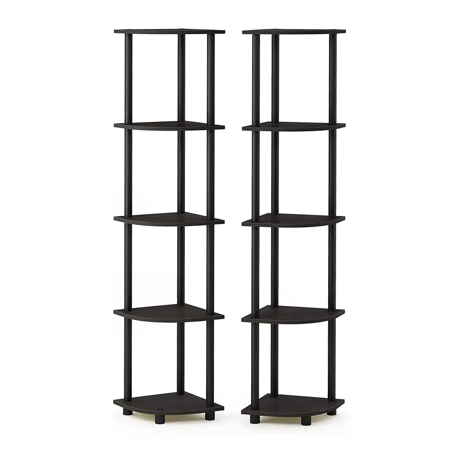 Furinno Turn-N-Tube 5 Tier Wooden Corner Multipurpose Shelf Espresso Black High Load-bearing Strong Stable and Durable
Furinno Turn-N-Tube 5 Tier Wooden Corner Multipurpose Shelf Espresso Black High Load-bearing Strong Stable and Durable