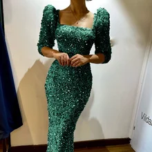 Shiny Sequins Dresses for Women Glitter Half Sleeves Green Summer Spring Elegant Fashion Party Prom Evening Pencil Gown 2022 New
Shiny Sequins Dresses for Women Glitter Half Sleeves Green Summer Spring Elegant Fashion Party Prom Evening Pencil Gown 2022 New