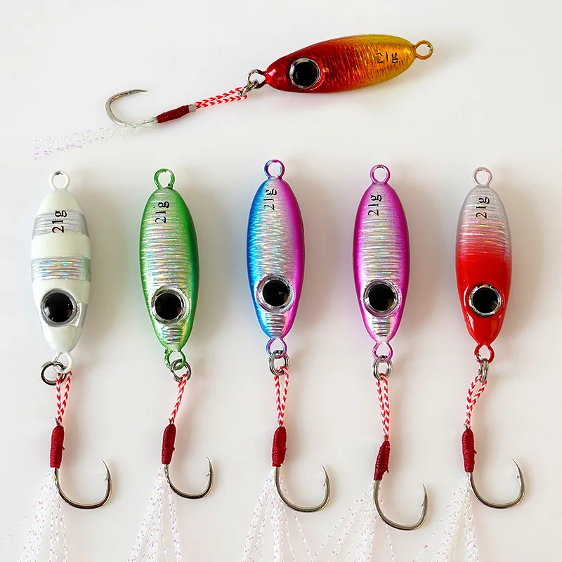 Micro Metal Jig Fishing Lures 5.5g/7.5g/10g/14g/17g/21g Shore Casting Jigging Spoon Saltwater Artificial Bait
Micro Metal Jig Fishing Lures 5.5g/7.5g/10g/14g/17g/21g Shore Casting Jigging Spoon Saltwater Artificial Bait