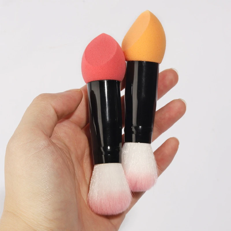 

3Pcs Makeup Sponge Puff Liquid Foundation Brush Mushroom Head Makeup Brush Loose Powder Blush Brush Wet And Dry Make Up Tools