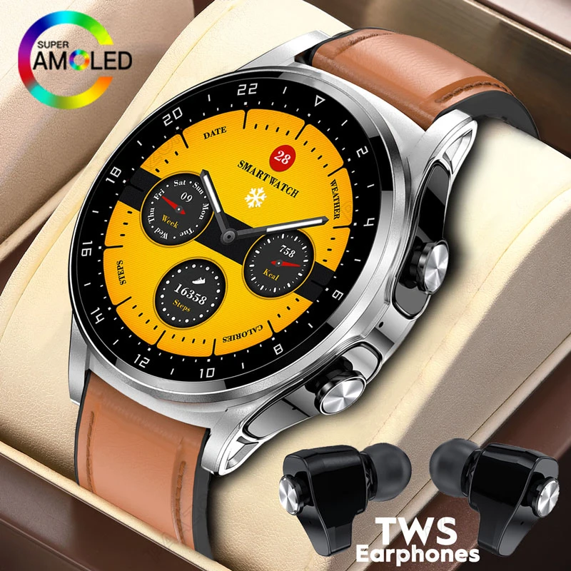 Upgraded version NFC Smartwatch TWS Bluetooth Headset Two-In-One 1.39HD Display IP67 Heart Rate Monitor Male Sports Smartwarch
Upgraded version NFC Smartwatch TWS Bluetooth Headset Two-In-One 1.39HD Display IP67 Heart Rate Monitor Male Sports Smartwarch