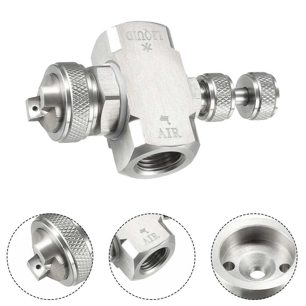 Air Atomizing Nozzle 304 Stainless Steel 1/4BSPT Misting Low Pressure Mix Type Spray Tip Nozzles 72mm X 40mm X 22mm
Air Atomizing Nozzle 304 Stainless Steel 1/4BSPT Misting Low Pressure Mix Type Spray Tip Nozzles 72mm X 40mm X 22mm