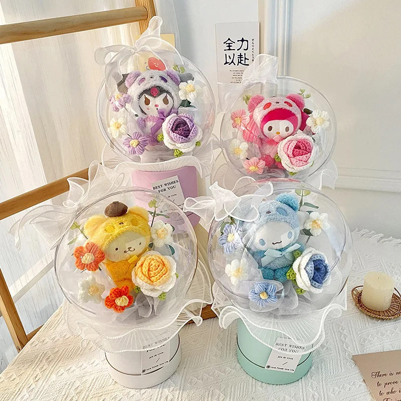 32cm Sanrio Anime Kuromi Cinnamoroll Mymelody Kawaii Cartoon Plush Doll Bouquet Girl Cute Valentine's Flowers Christmas Gift
32cm Sanrio Anime Kuromi Cinnamoroll Mymelody Kawaii Cartoon Plush Doll Bouquet Girl Cute Valentine's Flowers Christmas Gift