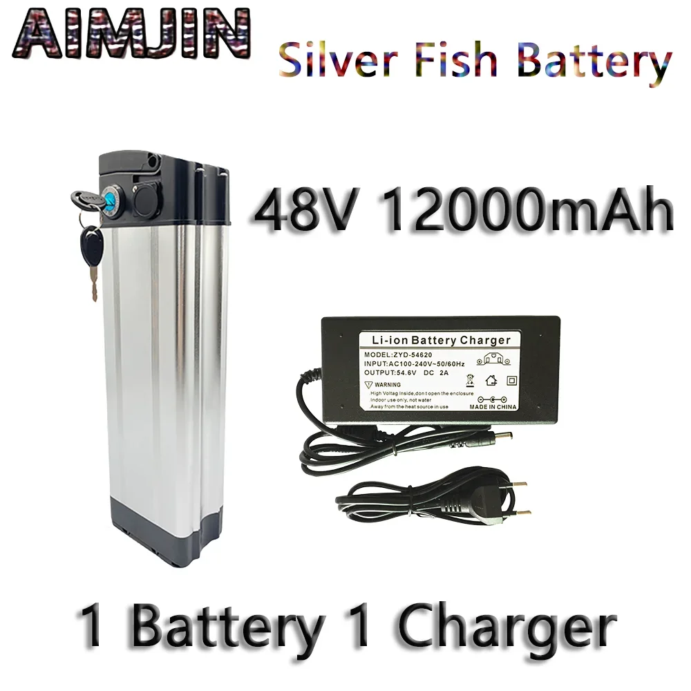 48v 12000mAH Silver Fish 18650 Lithium Ion Battery Pack For Battery Box+changer
48v 12000mAH Silver Fish 18650 Lithium Ion Battery Pack For Battery Box+changer