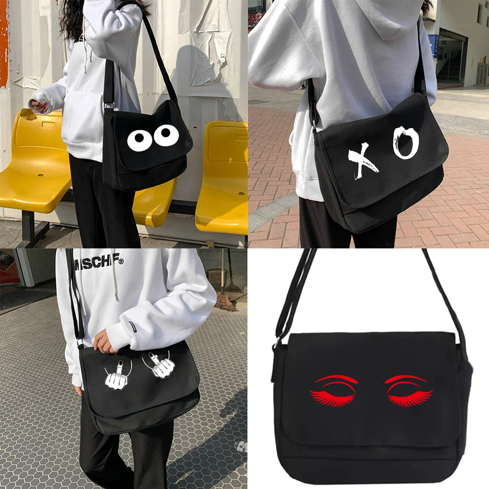 Crossbody Bag Canvas Shoulder Bags Diagonal Bag Youth Satchel Women Messenger Bags School Envelope Pouch Chest Pattern
Crossbody Bag Canvas Shoulder Bags Diagonal Bag Youth Satchel Women Messenger Bags School Envelope Pouch Chest Pattern