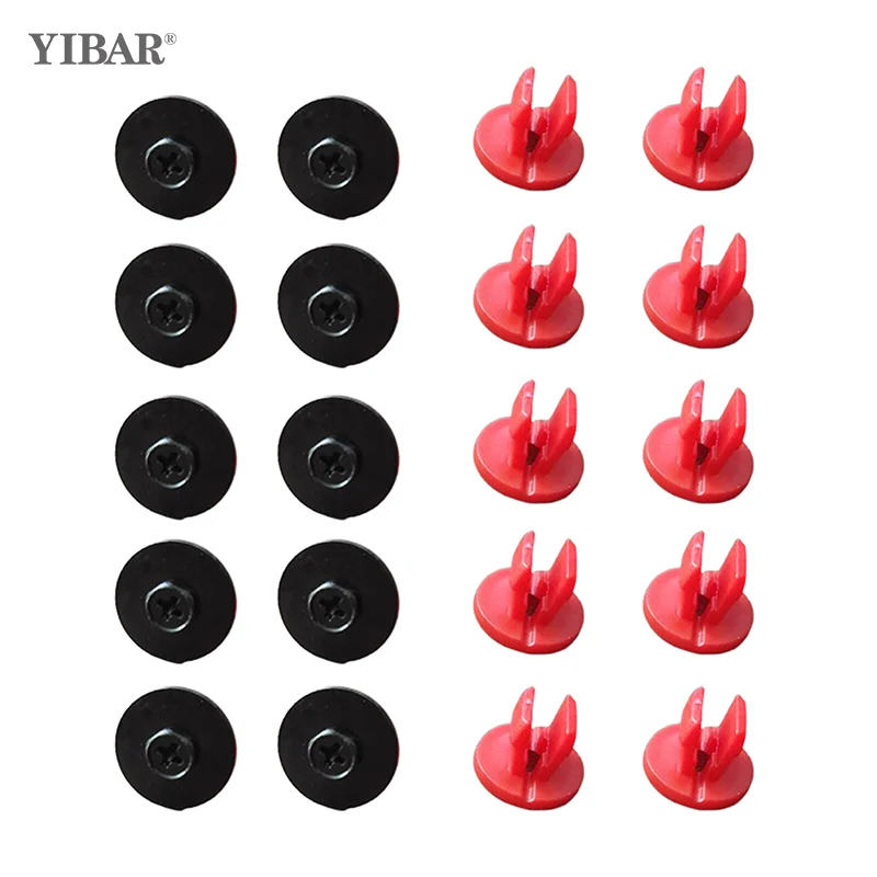 20pcs Engine Undertray Cover Clips Screws Leaf Plate Screws With Plastic Grommets Snap Fastener Auto Accessories
20pcs Engine Undertray Cover Clips Screws Leaf Plate Screws With Plastic Grommets Snap Fastener Auto Accessories