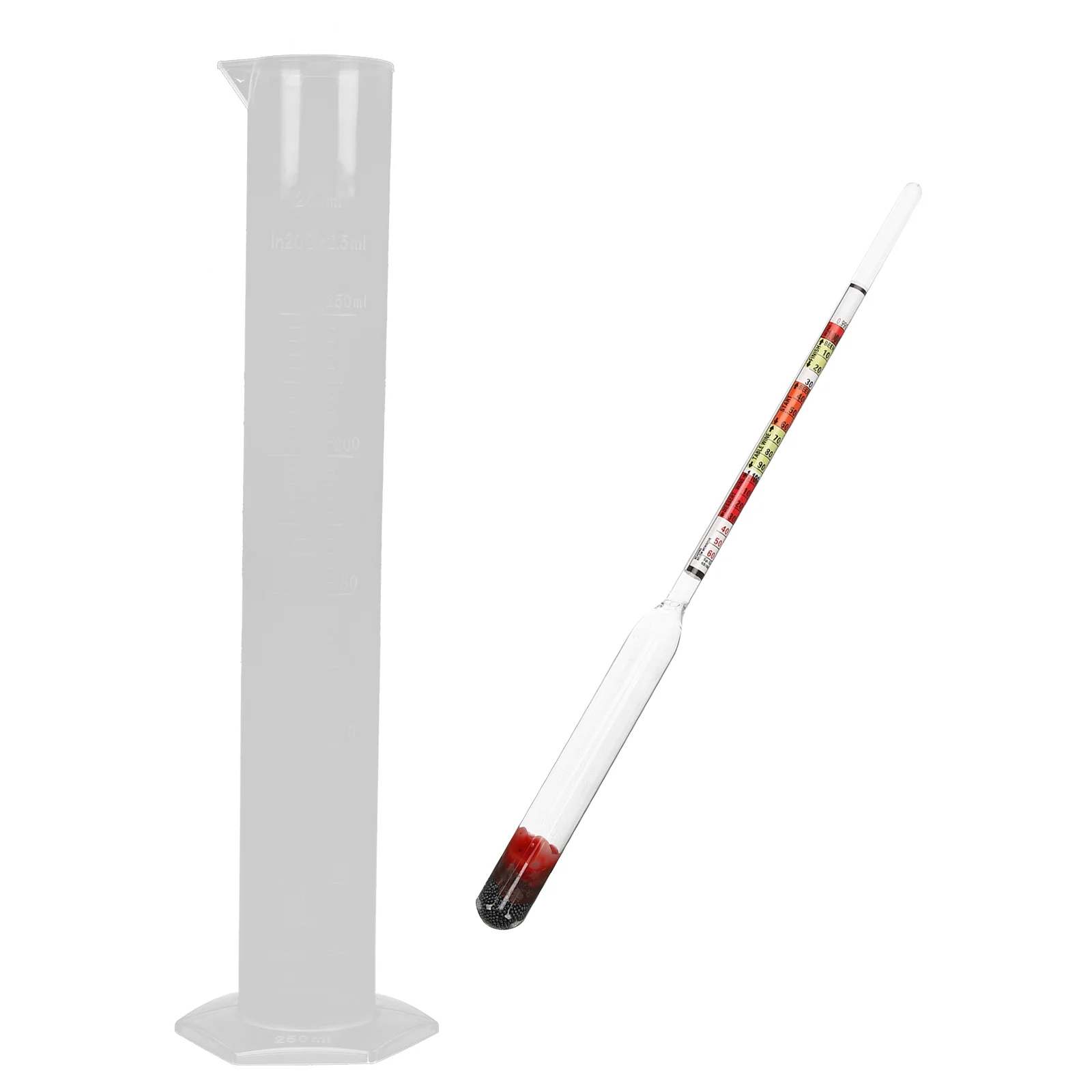 Triple Scale Alcohol Hydrometer And Cylinder Set Alcohol Hydrometer Triple Scale Cylinder Kit for Densimetro para cerveza
Triple Scale Alcohol Hydrometer And Cylinder Set Alcohol Hydrometer Triple Scale Cylinder Kit for Densimetro para cerveza