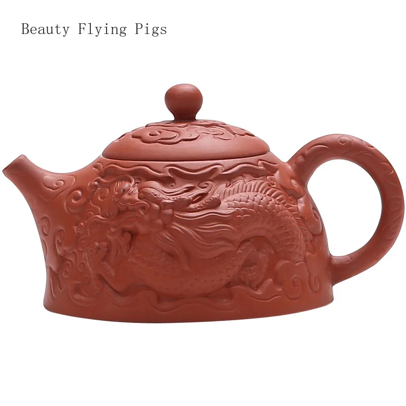 Chinese style handmade purple clay phoenix singing pot, raw ore, red mud, big red robe, dragon pattern, kung fu tea set
Chinese style handmade purple clay phoenix singing pot, raw ore, red mud, big red robe, dragon pattern, kung fu tea set