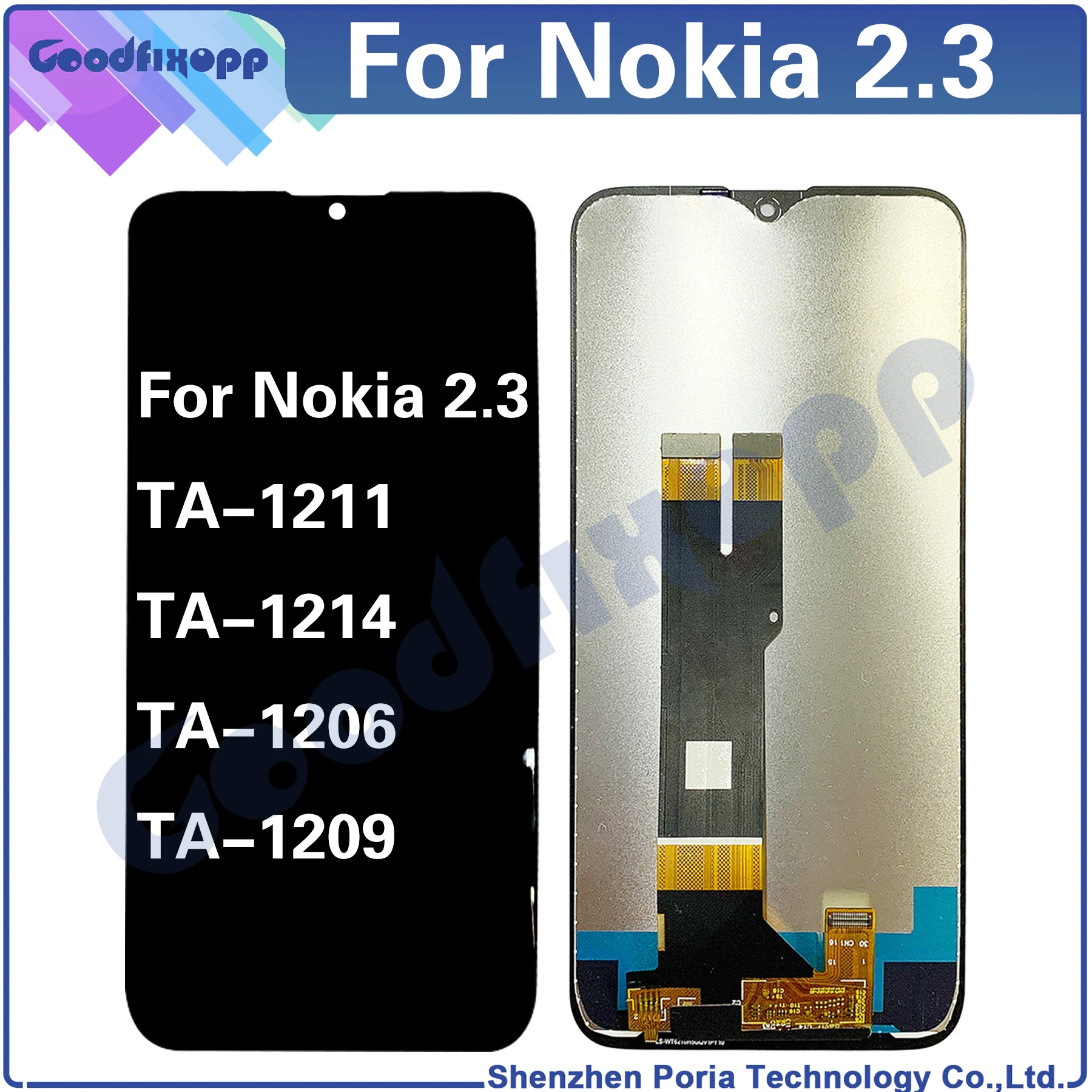 For Nokia 2.3 TA-1211 TA-1214 TA-1206 TA-1209 LCD Display Touch Screen Digitizer Assembly Replacement
For Nokia 2.3 TA-1211 TA-1214 TA-1206 TA-1209 LCD Display Touch Screen Digitizer Assembly Replacement